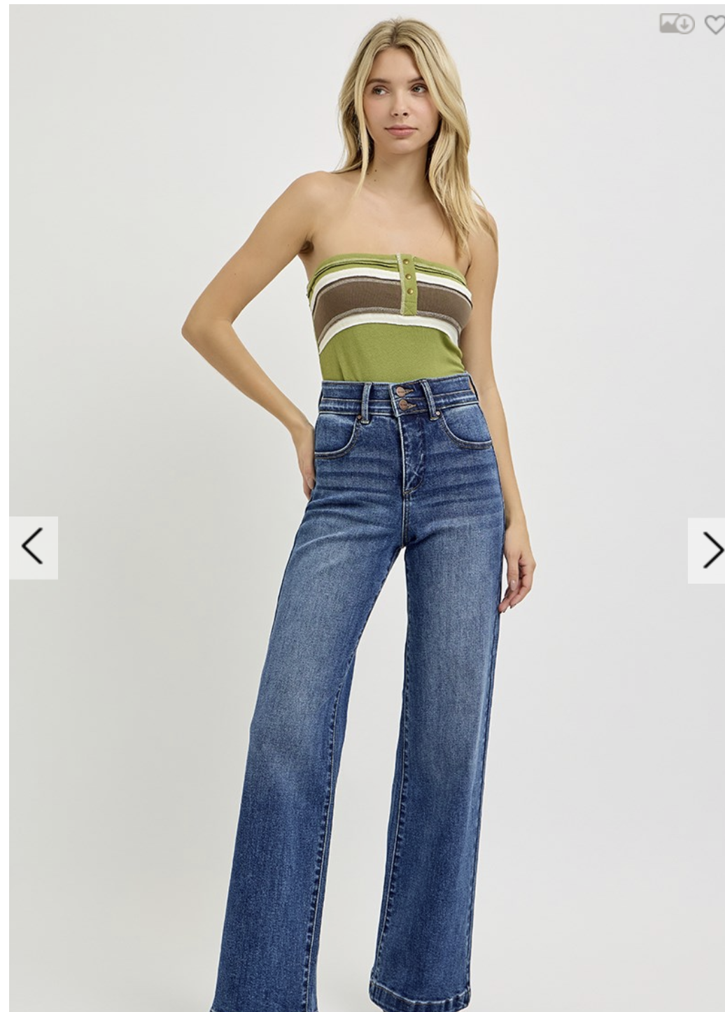 TC-E Band High Rise Wide WB Jean