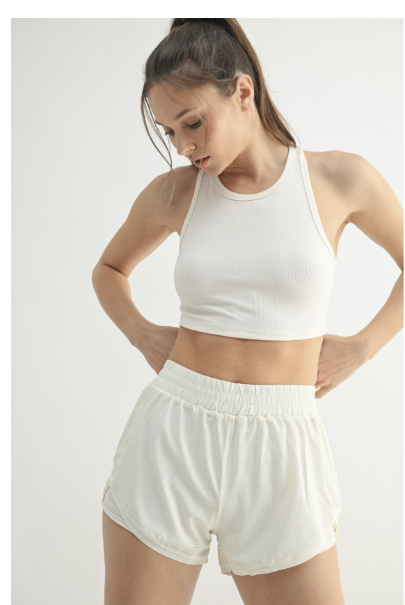 Micro Ribbed Racer Tank