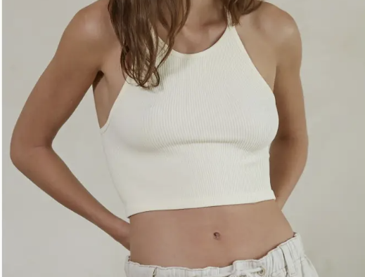 Sleeveless Halter Neck Top