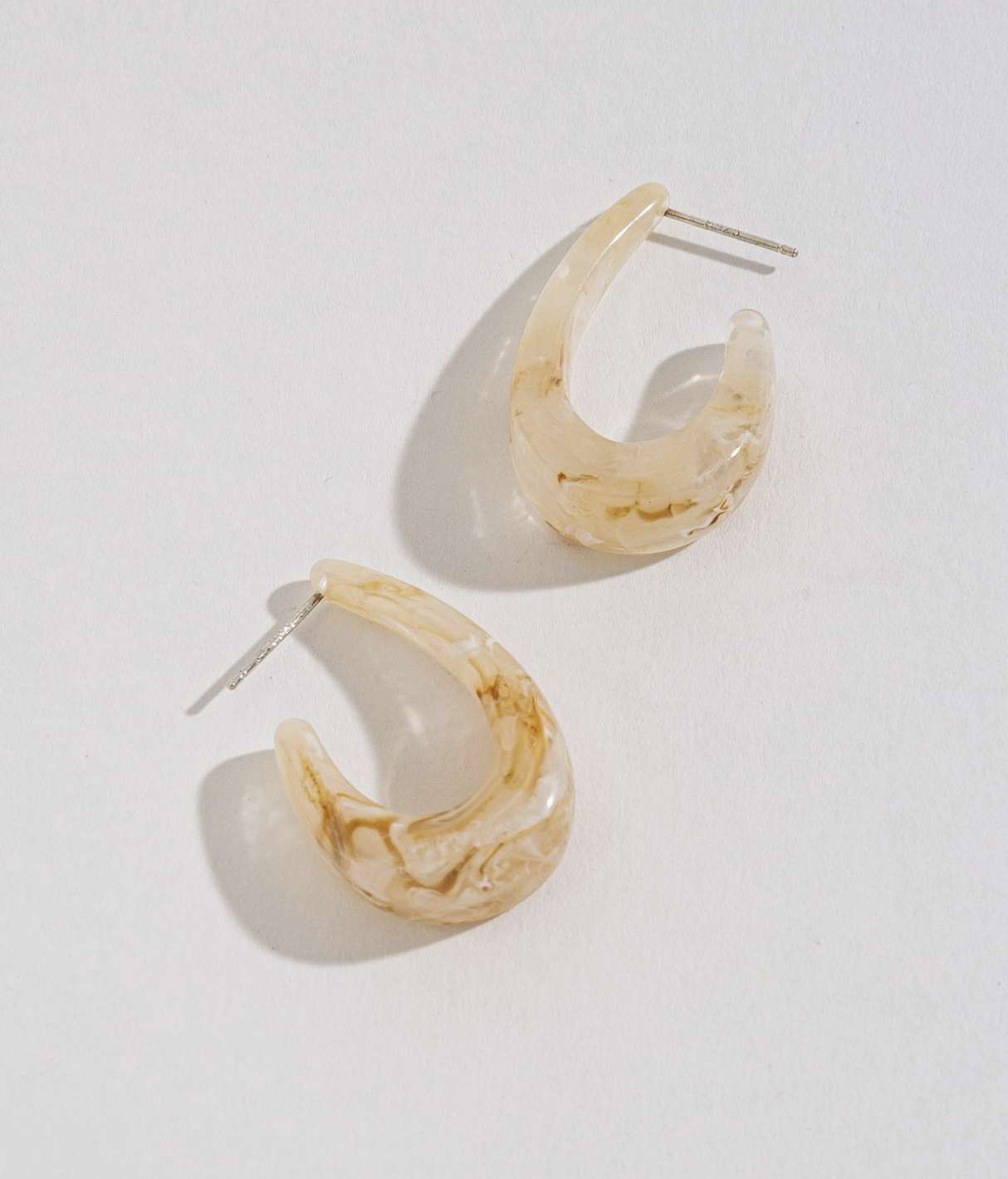 Sienna Ivory Hoop Earrings