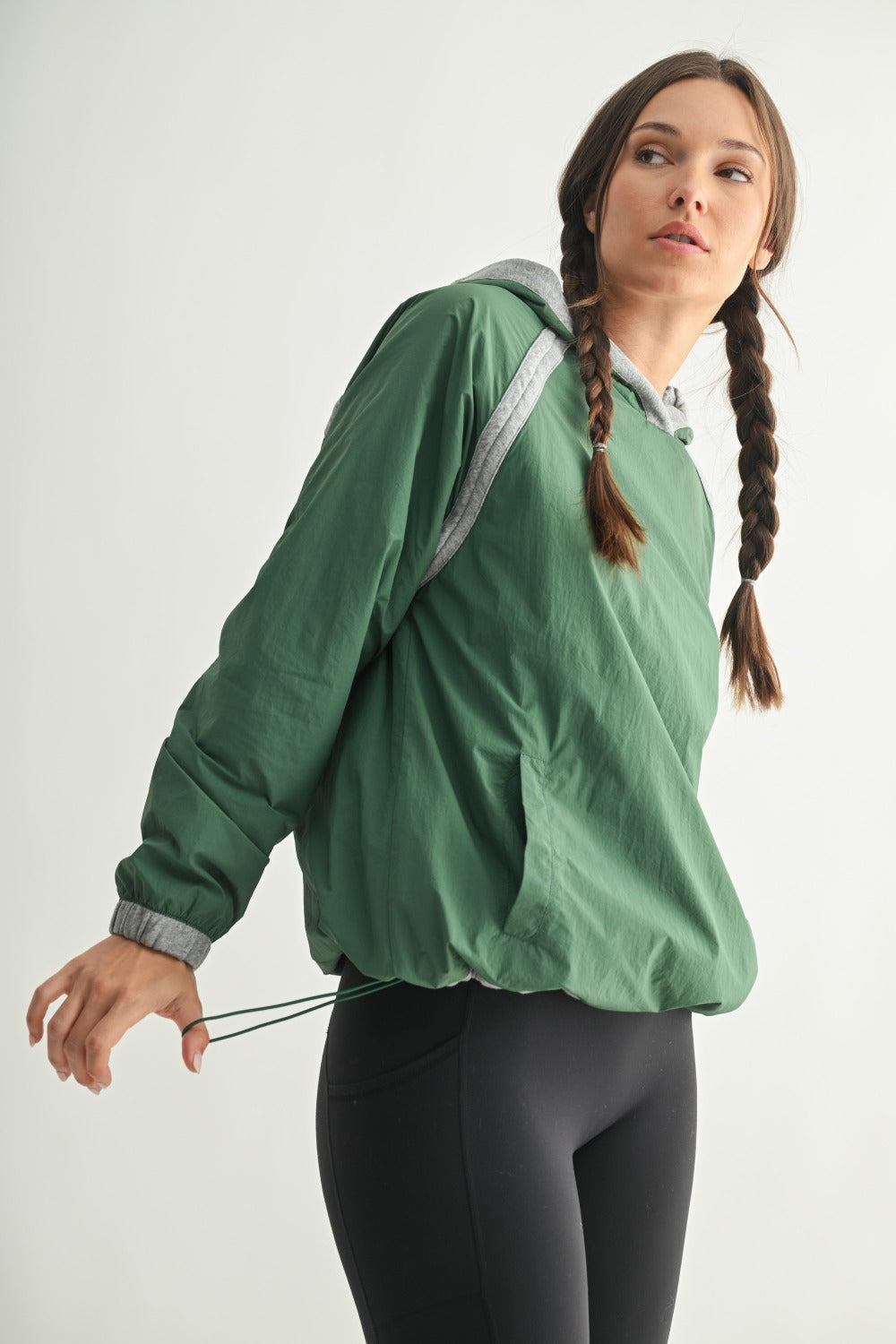 Storm Trim Pullover Contrast Hoodie