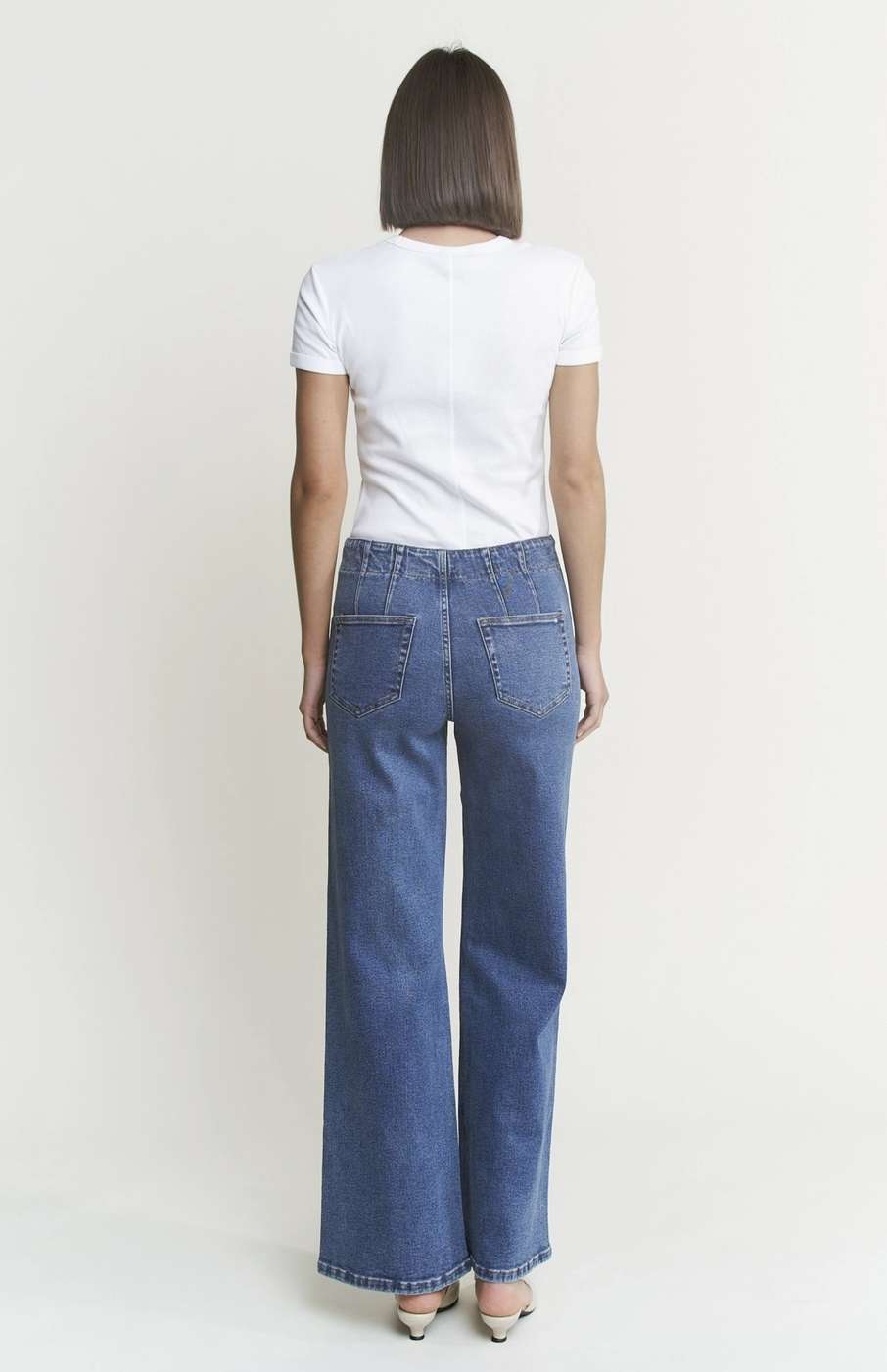 Super High Rise Double Button Jeans