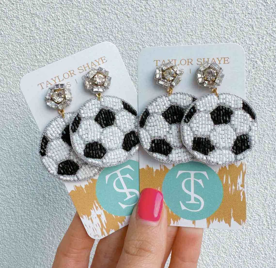 T&S Soccer Earrings