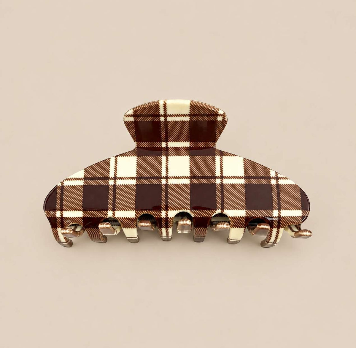 Vintage Plaid Claw Clip
