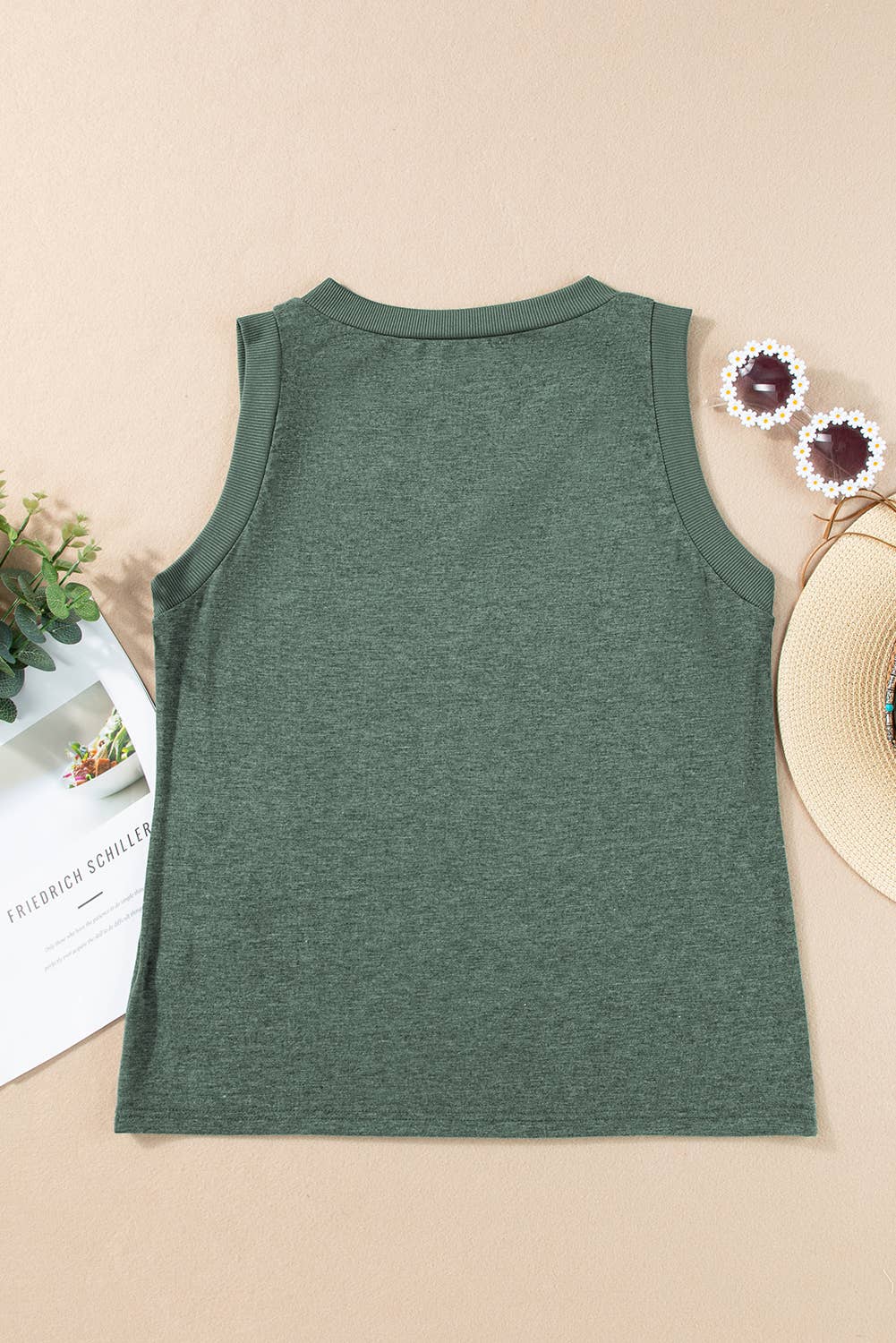 LDC Solid V-Neck Tank Top