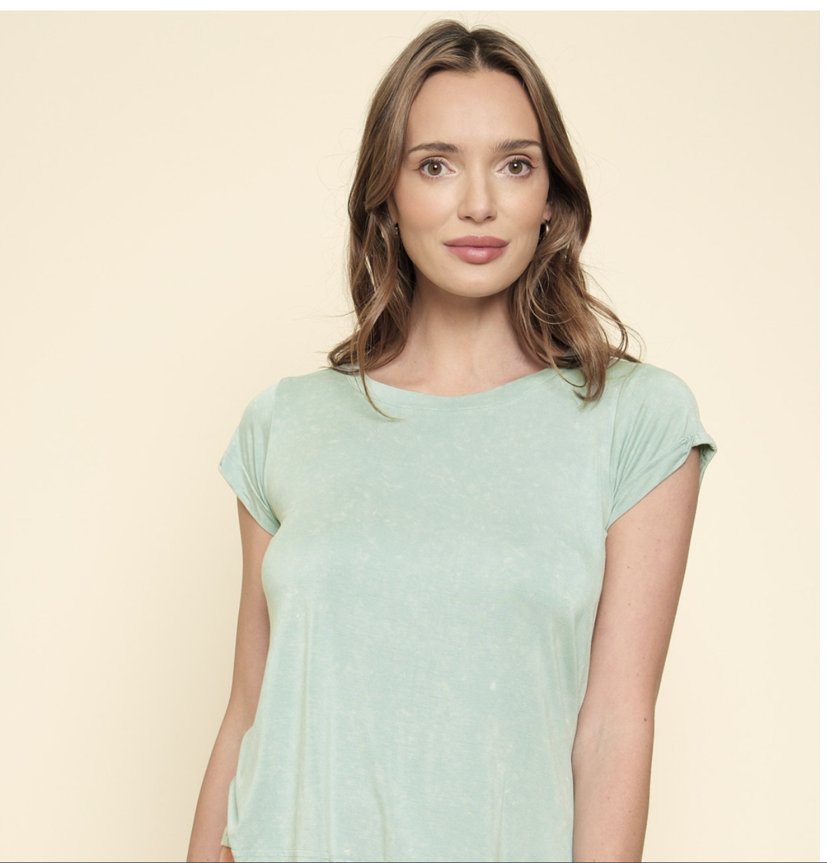 Washed Crew Neck Tee